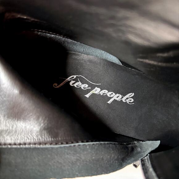 Free People Barclay Women's EU 41 Floral Jacquard Ankle Boots Block Heels Sz 11 - Picture 9 of 10